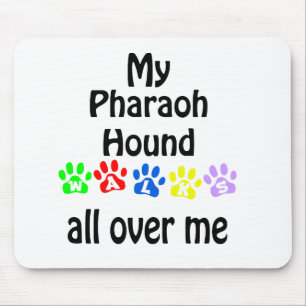 Mousepad Pharaoh Hound Walks Design