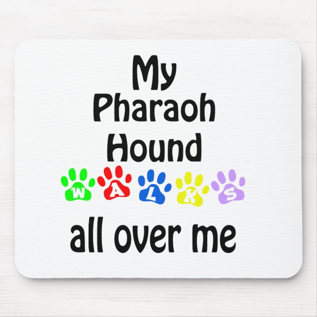 Mousepad Pharaoh Hound Walks Design (Frente)