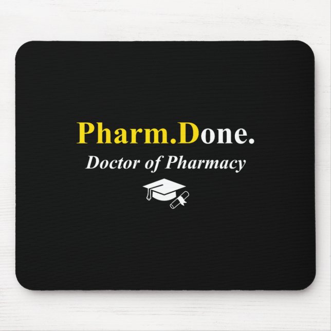 Mousepad Pharm.concluído. concluído doutor em farmácia phar (Frente)