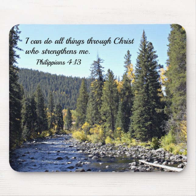 Mousepad Philippians 4:13 (Frente)