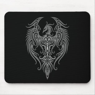 Mousepad Phoenix tribal escuro decorado