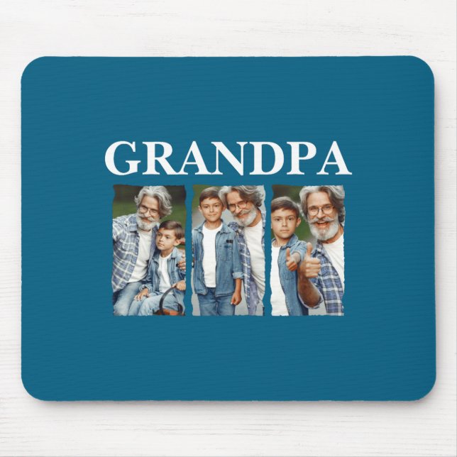 Mousepad Photo Collage Grandpa D Gift  (Frente)