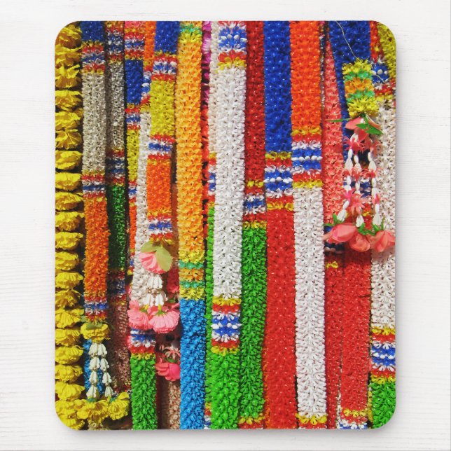 Mousepad Phuang Maalai - Tailandês Floral Garland (Frente)