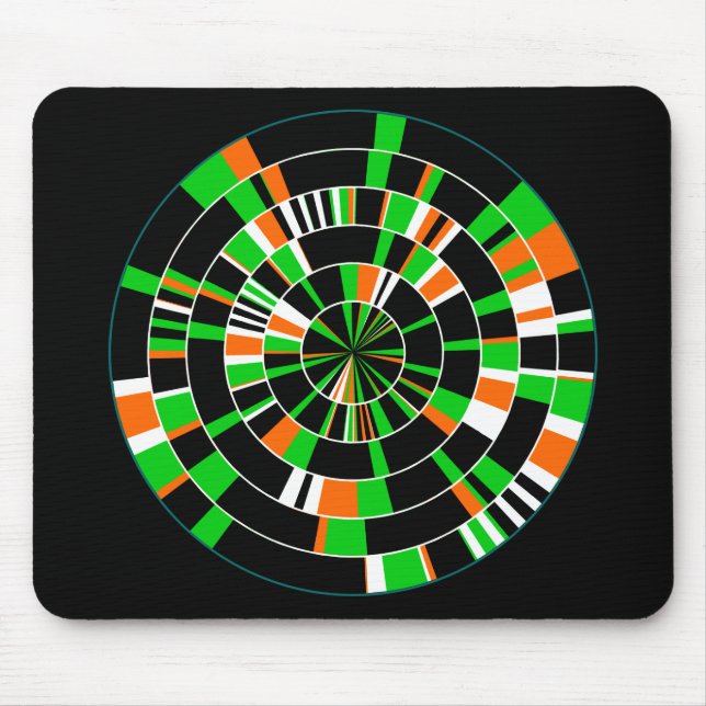 Mousepad Pi Abstrato 06 - A Preto (Frente)