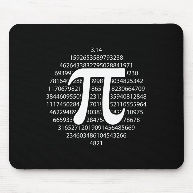 Mousepad Pi Day 3.14 Pi Day Engraçado Matemática Pão Feliz  (Frente)