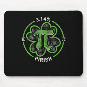 Mousepad Pi Day 3,14 % Pirish Vintage Irish Shamrock Rua Pa