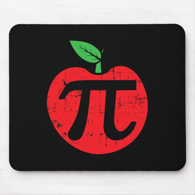Mousepad Pi Day Apple Pie Pun 3.14 Cute Math Lover Professo (Frente)