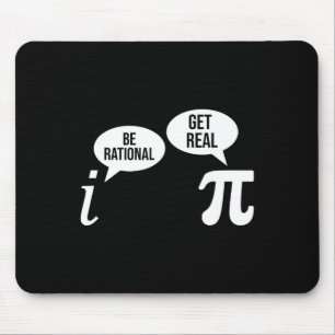 Mousepad Pi Day Be Rational Get Real Funny Math Equação Te