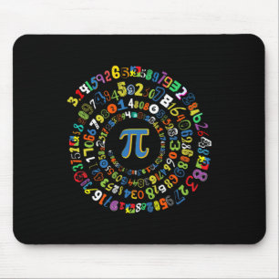 Mousepad Pi Day Engraçado Geek Espiral De Matemática Legal 