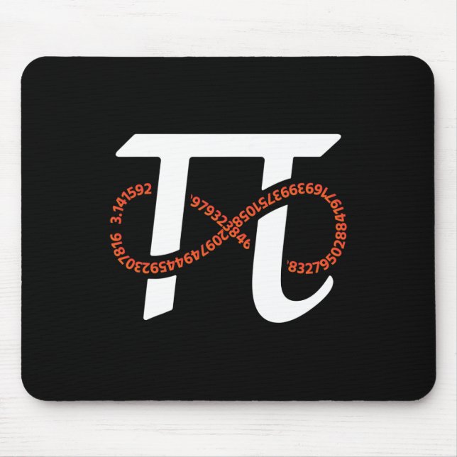 Mousepad Pi Day Engraçado Números Infinitos Do Geek Nerd Ma (Frente)