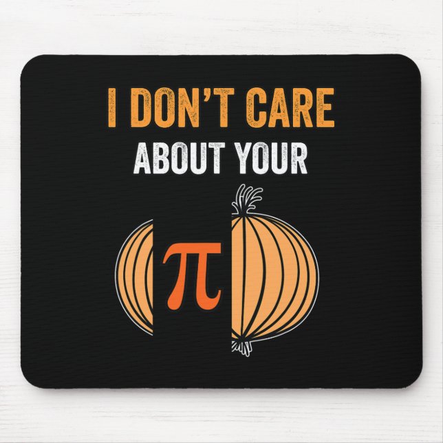 Mousepad Pi Day Shirt Pi Símbolo Onion Engraçado Matemática (Frente)