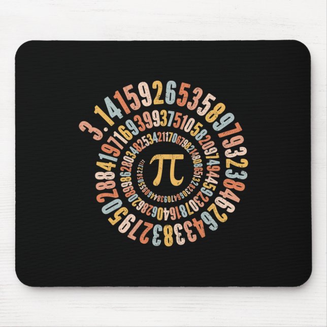 Mousepad Pi Day Spiral Math Pi (Frente)