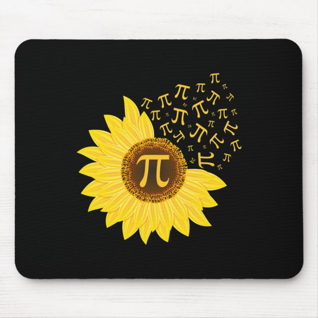 Mousepad Pi Day Sunflower - 3.14 - Math Teacher - Pi Number (Frente)