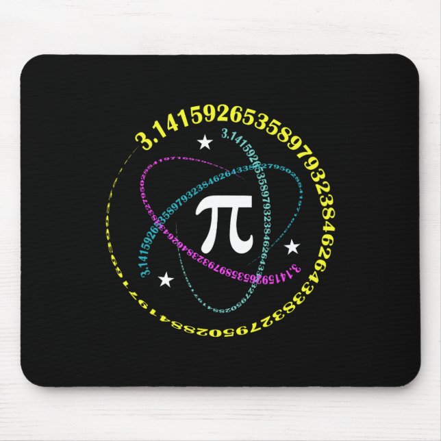 Mousepad Pi Dia 3.14 Pi Dia Engraçado Matemática Pão Feliz  (Frente)