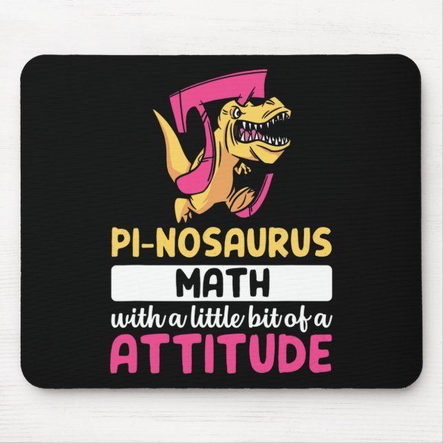 Mousepad Pi Matemática Dinossaur Dino Pi Dia (Frente)