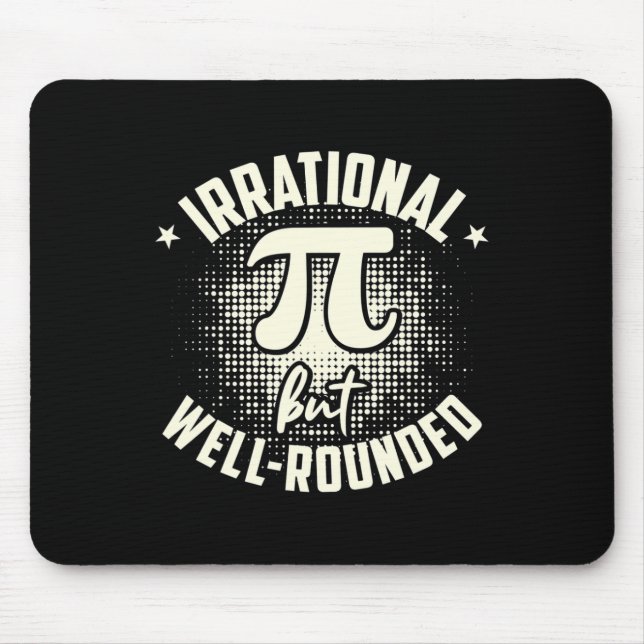 Mousepad Pi Matemática Irracional, Mas Bem arredondada (Frente)