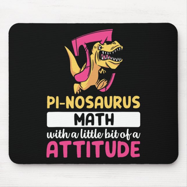 Mousepad Pi Math Mathematics Dinosaur Dino Pi Day  (Frente)