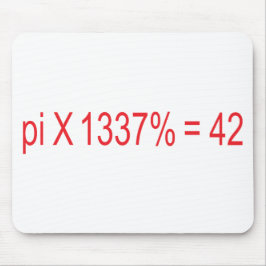 Mousepad pi X 1337% = 42