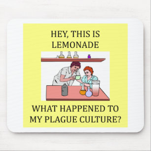 Mousepad piada da experiência da biologia