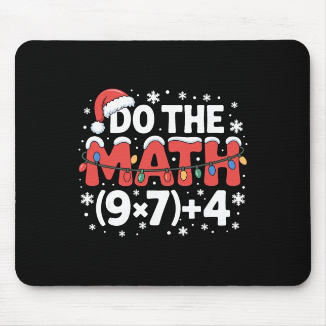 Mousepad Piada de Natal Faça a Conta Meme 67 Humor de Feria (Frente)