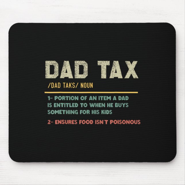 Mousepad Piada de Pai Funny Dia de os pais de Definição de  (Frente)
