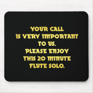 Mousepad Piada de serviço de atendimento ao cliente por tel