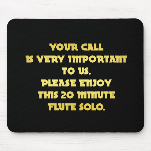 Mousepad Piada de serviço de atendimento ao cliente por tel (Frente)