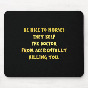 Mousepad Piada Divertida para Enfermeiras
