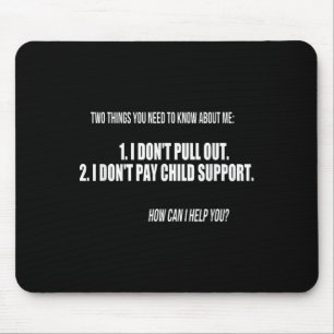Mousepad Piada Engraçada - Não saio, não pago Chi
