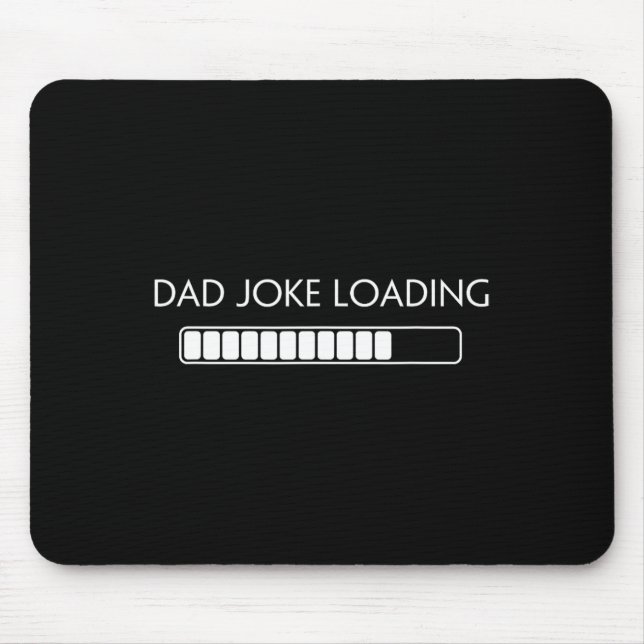 Mousepad Piada pai Engraçado Pai Piada Carregando Dia de os (Frente)