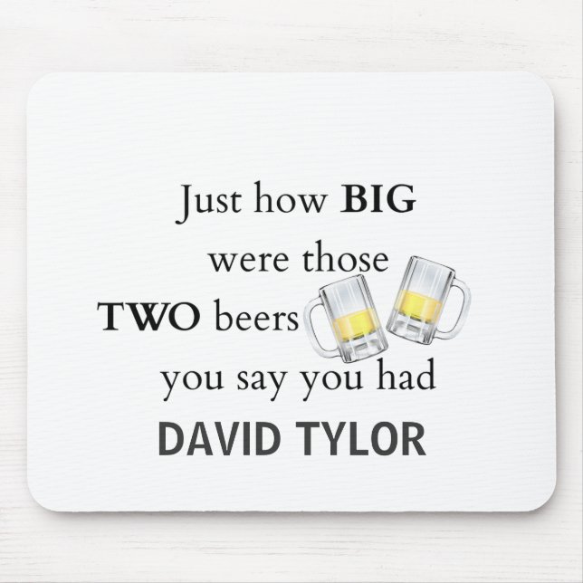 Mousepad Piada policial, que tamanho... (Frente)