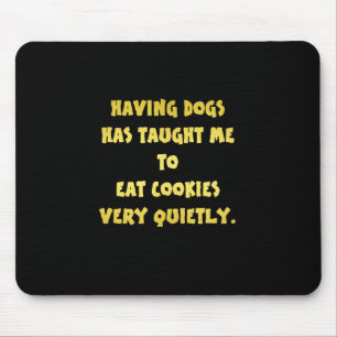 Mousepad Piadas de Cachorros e Biscoitos Engraçados