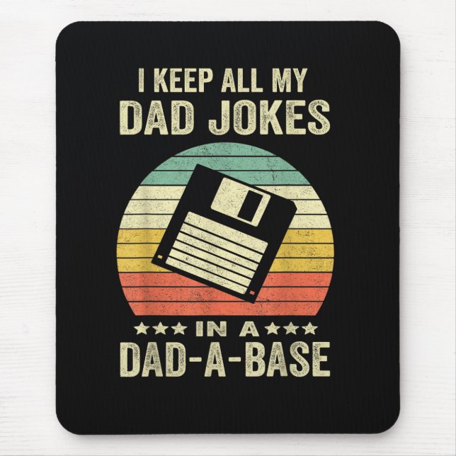 Mousepad Piadas engraçadas de papai homens na dad-a-Base (Frente)