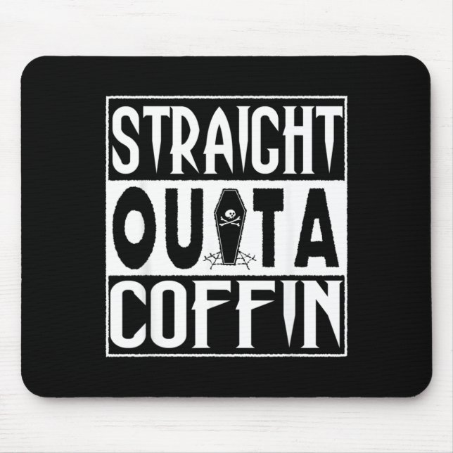 Mousepad Piadinhas engraçadas de vampiro no Halloween do ca (Frente)