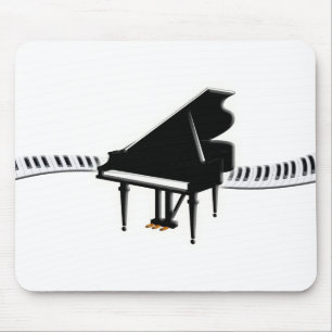 Mousepad Piano de cauda e teclado