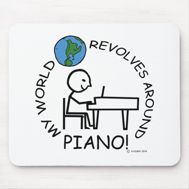 Mousepad Piano - O Mundo Revola-se (Frente)