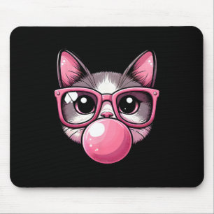Mousepad Picante De Gato Bonito E Engraçado, Pulmões Rosa E