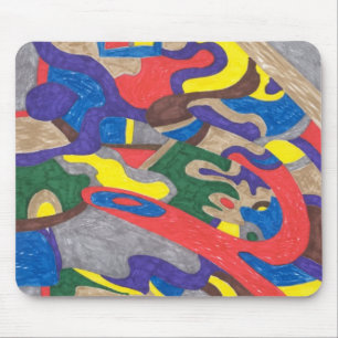 Mousepad "Picasso Cat" Abstrato Art