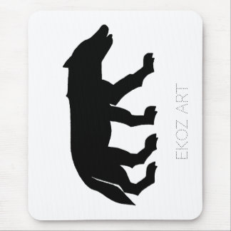 Mousepad Picked Wolf Cutout