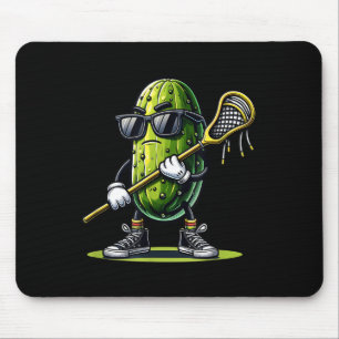 Mousepad Pickle Jogando Lacrosse Engraçada Tendência Esport