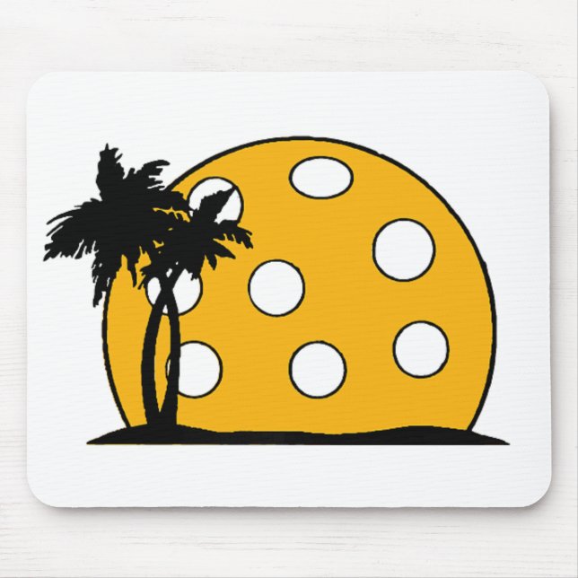 Mousepad Pickleball Beach Sunset (Frente)