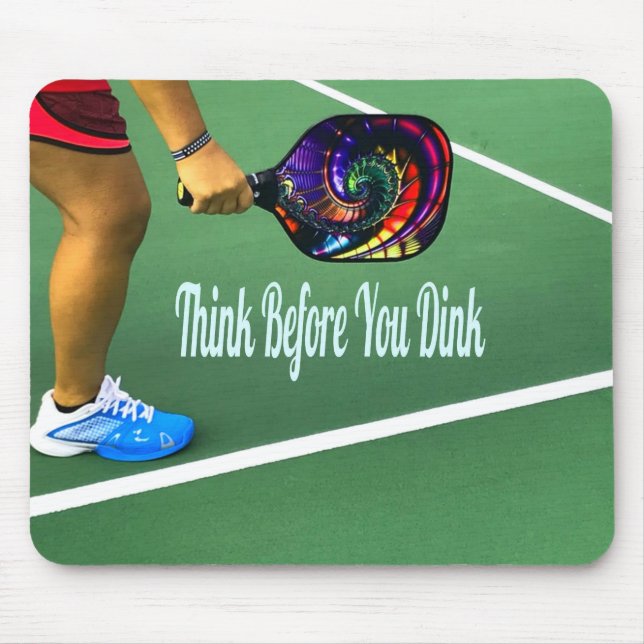 Mousepad Pickleball Pense Antes De Beber (Frente)