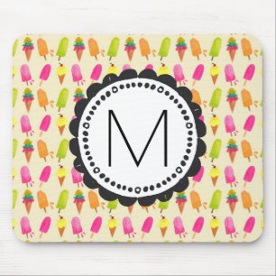Mousepad Picles e Monograma Personalizado Sorvete