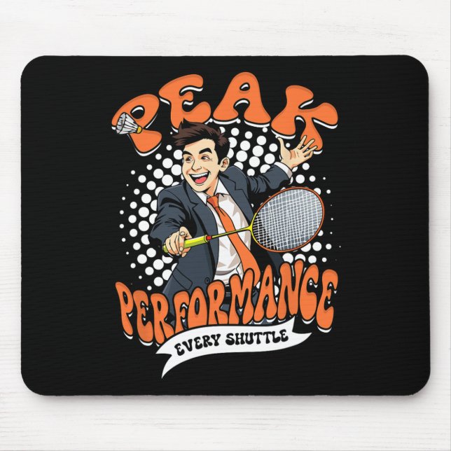 Mousepad Pico de Badminton em cada Shuttle (Frente)