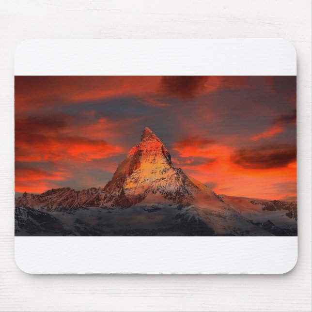 Mousepad Pico de Matterhorn no Dawn (Frente)