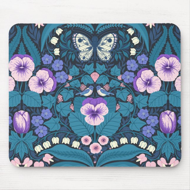Mousepad Picos, aves e borboletas (Frente)