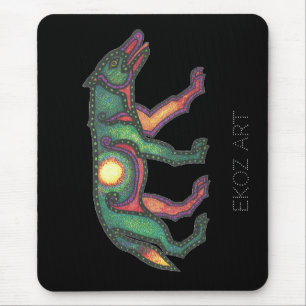 Mousepad Pictic Wolf Sun
