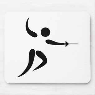 Mousepad Pictograma de cerco competitivo e olímpico
