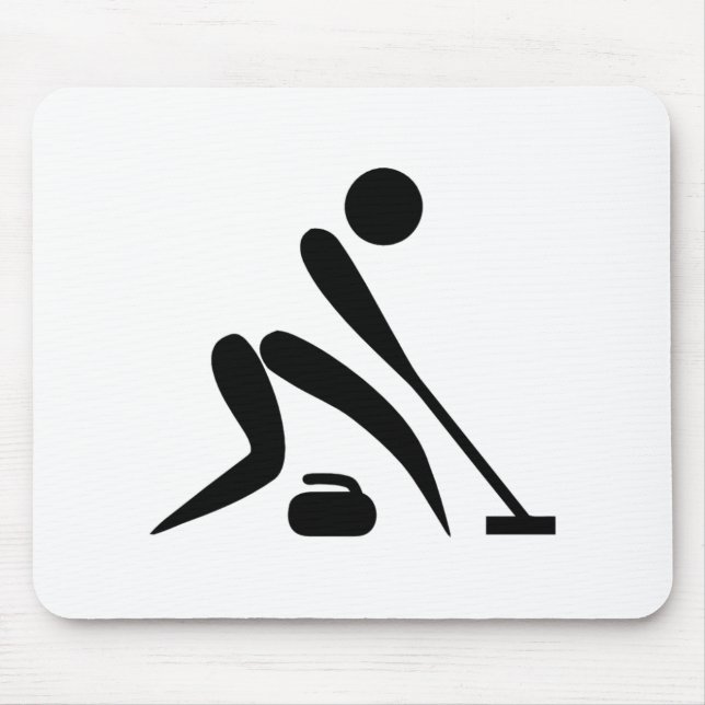 Mousepad Pictograma de Curling (Frente)