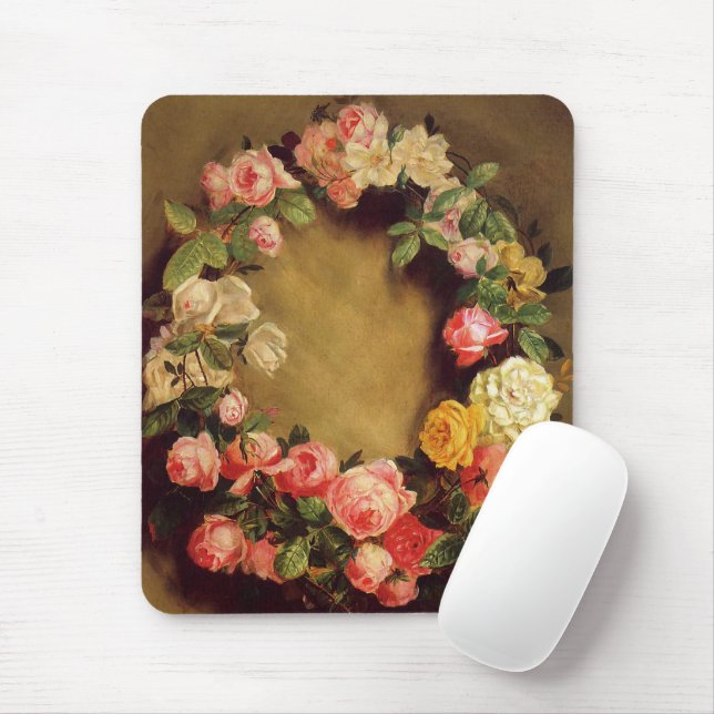 Mousepad Pierre-Auguste Renoir - Coroa de Rosas (Com mouse)